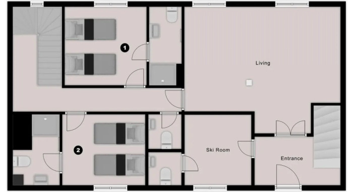 Chalet Petit Mont Blanc, Les Arcs: Vallandry ski chalet, image 6